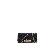 Carolina Herrera Bimba 1 Clutch Satin Väska Black, Dam