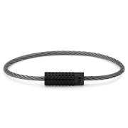 Le Gramme Pyramid Kabelarmband Black, Unisex