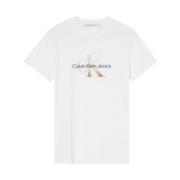 Calvin Klein Gradient Logo T-shirt White, Dam