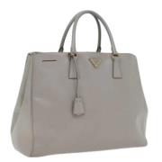 Prada Vintage Pre-owned Laeder handvskor Gray, Dam