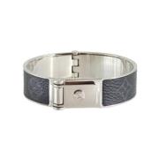 Louis Vuitton Vintage Pre-owned Tyg armband Gray, Dam