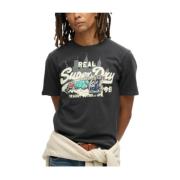 Superdry New York Grafisk T-shirt Gray, Herr