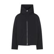 Jil Sander Svart Dunjacka med Hög Krage Black, Dam