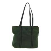 Prada Vintage Pre-owned Tyg totevskor Green, Dam