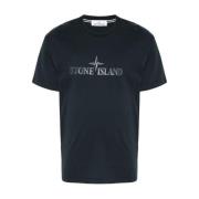 Stone Island Blå T-shirts och Polos Blue, Herr