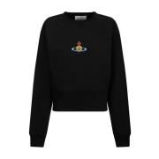 Vivienne Westwood Svart Orb Logo Sweatshirt Black, Herr