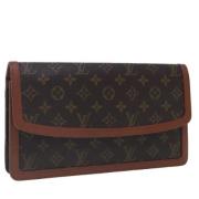 Louis Vuitton Vintage Pre-owned Canvas kuvertvskor Brown, Dam