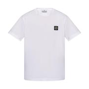 Stone Island Vita T-shirts och Polos White, Herr