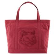 Maison Kitsuné Laeder totevskor Red, Dam