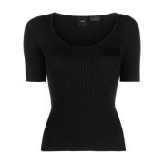 Pinko Svart Rund Hals T-shirts och Polos Black, Dam