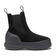 Moon Boot Svarta ankelboots för kvinnor Black, Dam