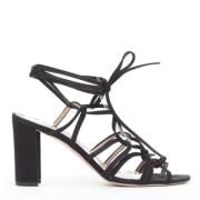 Manolo Blahnik Pre-owned Pre-owned Mocka klackskor Black, Dam