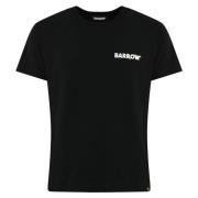 Barrow Svart bomull T-shirt med logotyptryck Black, Herr