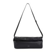 Jil Sander Svart Crossbody Rollup Väska Black, Dam