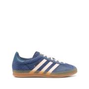 Adidas Blå Sneakers Borstad Finish Logo Print Blue, Herr