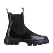 Högl Chunky Chelsea Boots med profil sula Black, Dam