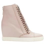 Casadei Pre-owned Pre-owned Laeder sneakers Pink, Dam