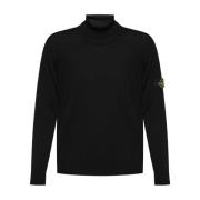 Stone Island Svart Tröja Kollektion Black, Herr