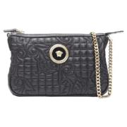 Versace Laeder axelremsvskor Black, Dam