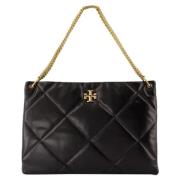 Tory Burch Laeder handvskor Black, Dam