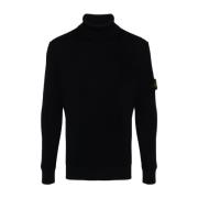 Stone Island Blå Tröja Kollektion Black, Herr