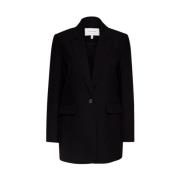 b.young Svart avslappnad blazer Black, Dam