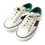 Gucci Vintage Pre-owned Laeder sneakers White, Dam