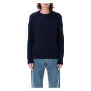 Ralph Lauren Herrkläder Stickat Marinblått Aw24 Blue, Herr