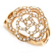 Chanel Vintage Pre-owned Metall ringar Yellow, Dam