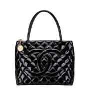 Chanel Vintage Pre-owned Plast handvskor Black, Dam