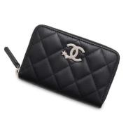 Chanel Vintage Pre-owned Laeder plnbcker Black, Dam