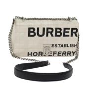 Burberry Vintage Pre-owned Laeder crossbodyvskor White, Dam