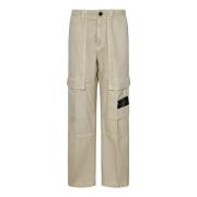 Stone Island Beige Cargo Byxor Aw24 Beige, Herr