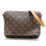 Louis Vuitton Vintage Pre-owned Tyg louis-vuitton-vskor Brown, Dam