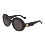 Loewe Stiliga solglasögon rund ram Black, Unisex