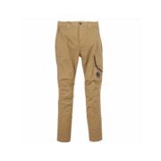 C.p. Company Cargo Byxor Stretch Sateen Beige Brown, Herr