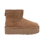 UGG Klassiska Mini Platformstövlar Brown, Dam