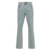 Moschino Ljusblå Straight Leg Denim Jeans Blue, Herr