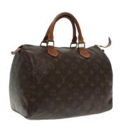 Louis Vuitton Vintage Pre-owned Canvas handvskor Brown, Dam