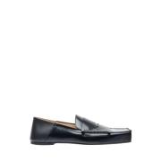 Jacquemus Fyrkantig Tåläderloafers Black, Herr