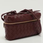 Bottega Veneta Vintage Pre-owned Laeder axelremsvskor Red, Dam