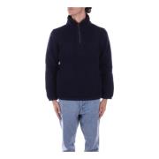 K-Way Logo Front Zip Ullblandning Kappa Blue, Herr