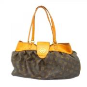 Louis Vuitton Vintage Pre-owned Tyg louis-vuitton-vskor Brown, Dam