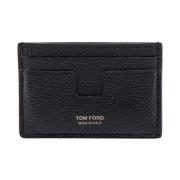 Tom Ford Svart Plånbok med Kreditkortsfack Black, Herr