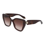 Bvlgari Oregelbundna acetatsolglasögonmodell Brown, Unisex