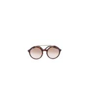 Gucci Vintage Pre-owned Plast solglasgon Brown, Dam