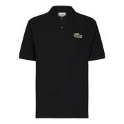 Lacoste Svart Polo Skjorta Casual Stil Black, Herr