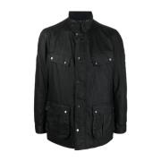 Barbour Svart knappjacka Black, Herr