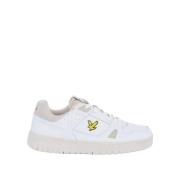 Lyle & Scott Sneakers med ton-i-ton och broderad logotyp White, Herr