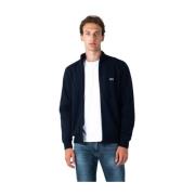 Lacoste Herr Zip Tracktop i Navy Blue Blue, Herr